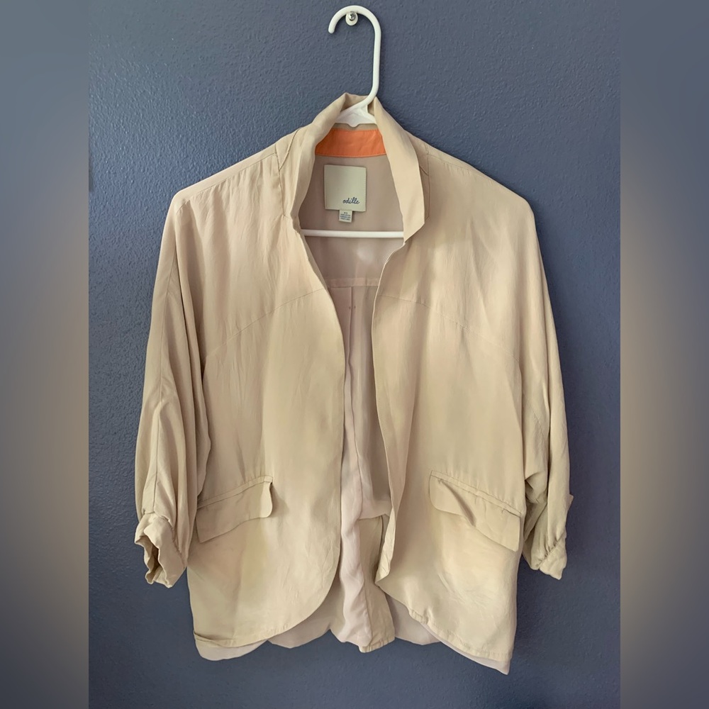 Gorgeous Anthropologie silk blazer sz XS